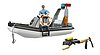 Bateau de police gonflable bworld avec policier, plongeur et accessoires