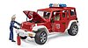 Jeep Wrangler Unlimited Rubicon Feuerwehrfahrzeug mit Feuerwehrmann