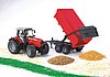 Massey Ferguson 7480 mit Wannenkippanhänger