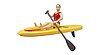 bworld Life Guard mit Stand up Paddle