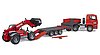 Camion de transport MAN TGA avec Manitou télescopique MLT 633