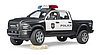 Camioneta policial RAM 2500 con policía