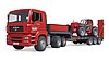 Camion de transport MAN TGA avec Manitou télescopique MLT 633