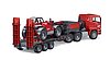 Camion de transport MAN TGA avec Manitou télescopique MLT 633