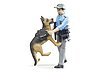 bworld police officer with dog