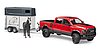 RAM 2500 Power Wagon mit  Pferdeanhänger und Pferd