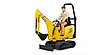 JCB Mikrobagger 8010 CTS und Bauarbeiter