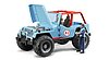 Jeep Cross Country Racer blau mit Rennfahrer