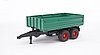 Tandemaxle tipping trailer with removeable top