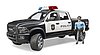 Pickup de police RAM 2500 avec policier