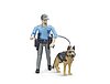 bworld police officer with dog