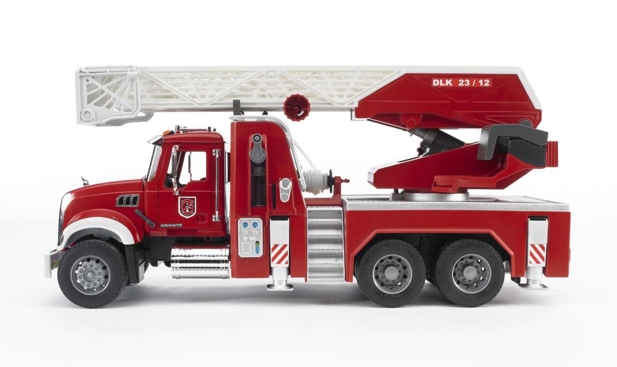 MACK Granite fire engine with slewing ladder and water pump BRUDER Spielwaren GmbH Co. KG