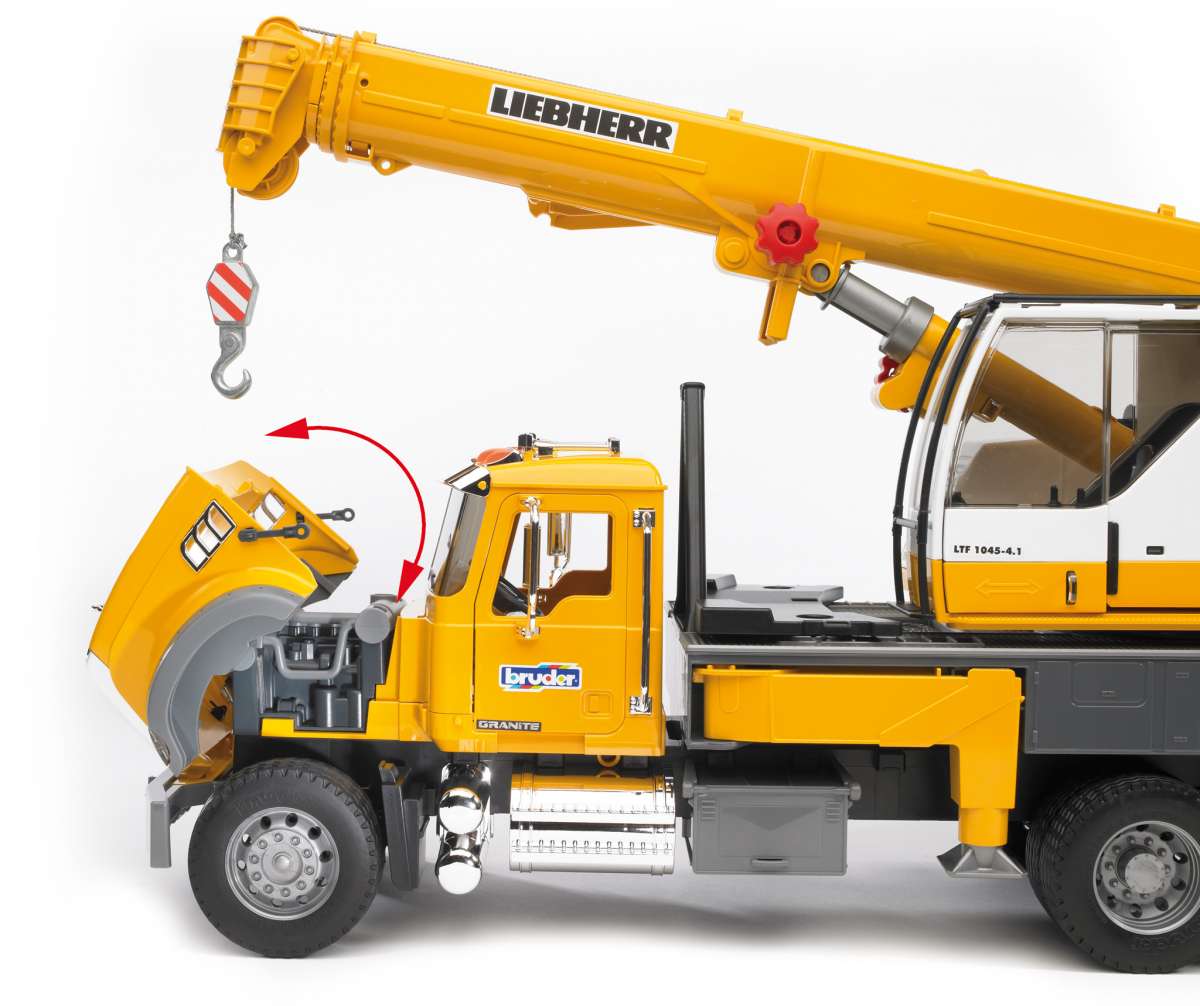 MACK Granite Liebherr crane truck BRUDER Spielwaren GmbH Co. KG