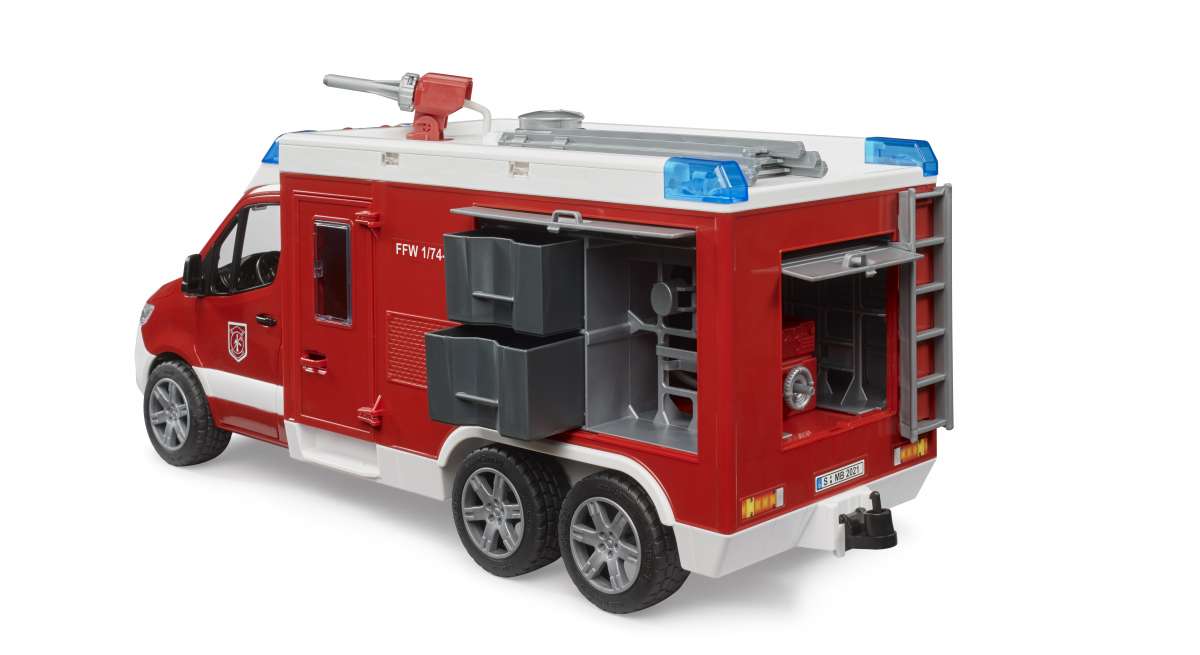 MB Sprinter fire service rescue vehicle with Light and Sound Module Fire Service Emergency Categories BRUDER Spielwaren GmbH Co. KG