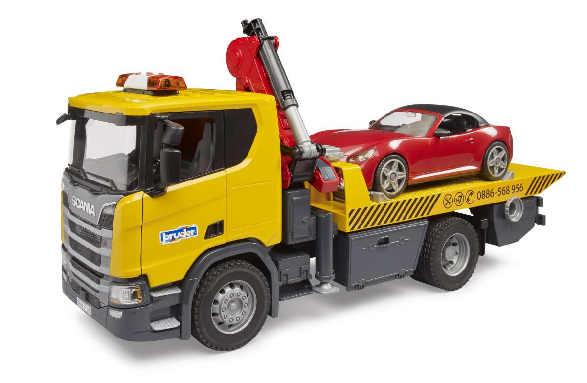 Bruder tow truck with jeep assembly online